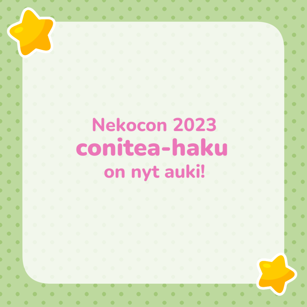 Nekocon 2023 conitea -haku