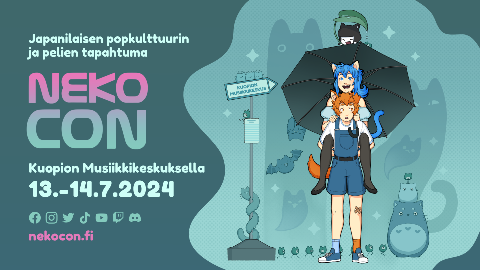 Nekocon Kissankorvat tekevät onnelliseksi!